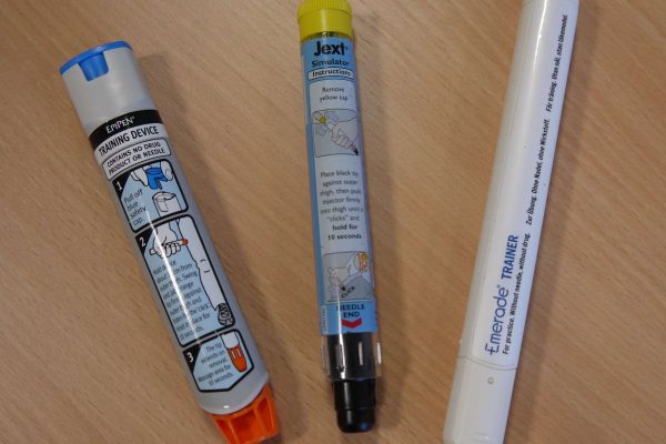 EpiPen, Jext and Emerade Auto-injectors for the Pre-hospital treatment of Anaphylaxis.